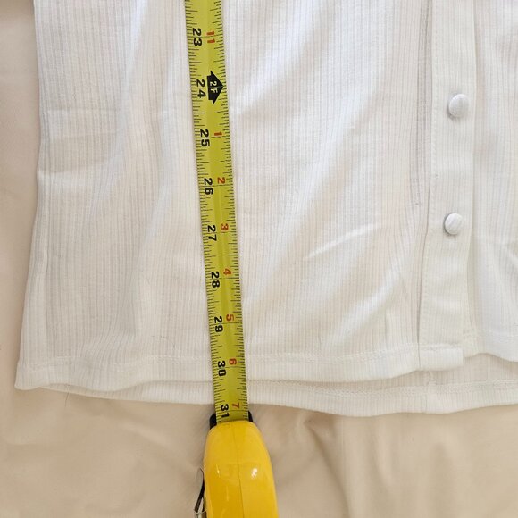 AFRM Rennia Rib Knit Front Button Shirt Dress Size M - Picture 3 of 6